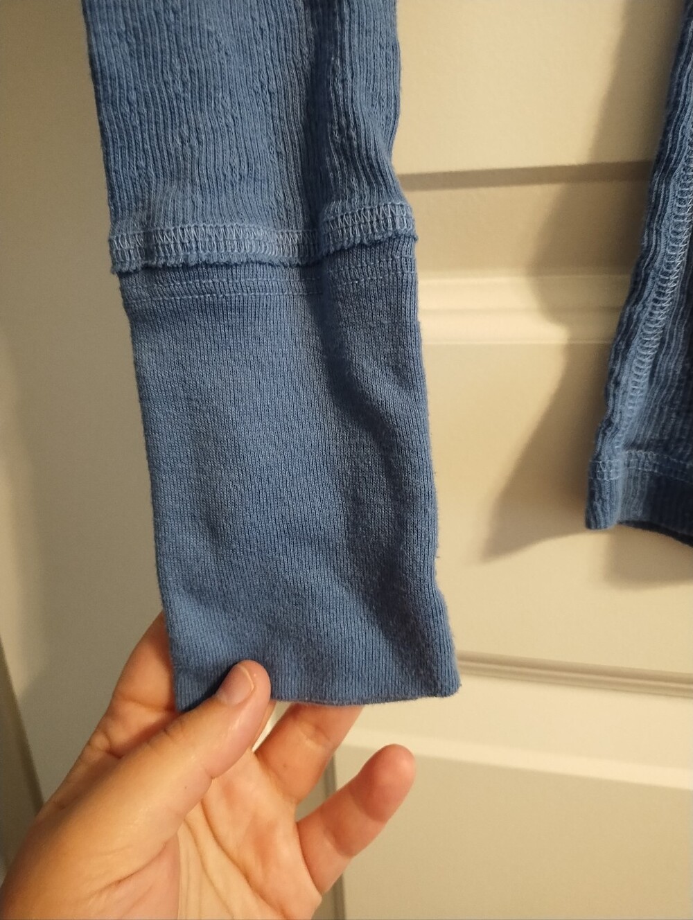 Abercrombie & Fitch Light Blue Long Sleeve Henley Top - Picture 7 of 11